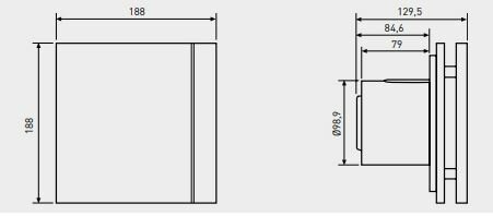 S&P - SILENT-100CZ - DESIGN 3C - AXIAL FAN - 8W - 230V - مروحة شفط