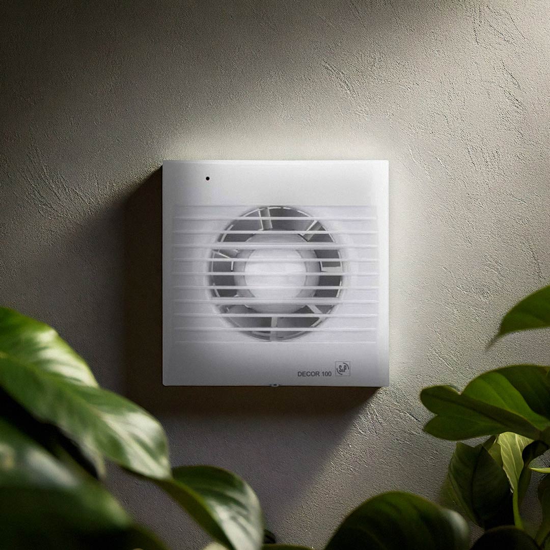 S&P - DECOR-100C - SLIMLINE AXIAL FAN  - مروحه شفط دورة مياه