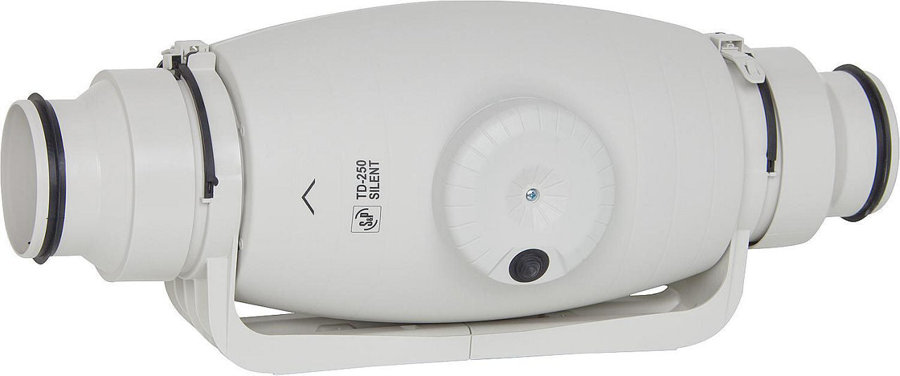 S&P - TD-250/100 SILENT - INLINE MIXED FLOW ULTRA QUIET FAN - 230V - مروحة خطية طرد مركزي