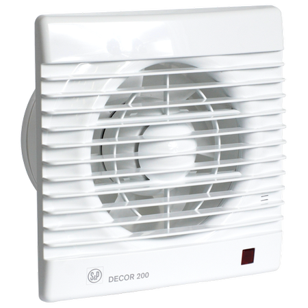 S&P - DECOR-200CZ - SLIMLINE AXIAL FAN - 230V -  مروحه شفط دورة مياه