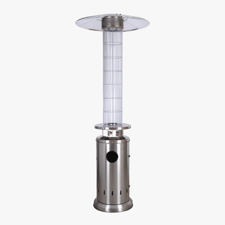 TAT - FSDE - STAINLESS STEEL GLASS TUBE HEATER - دفاية غاز عمودية خارجية