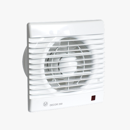 S&P - DECOR-200CZ - SLIMLINE AXIAL FAN - 230V -  مروحه شفط دورة مياه