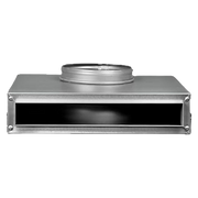 GI PLENUM BOX (SLOT TYPE) 0.6MM WITH 4" COLLAR 500 X 100 MM- صندوق هواء