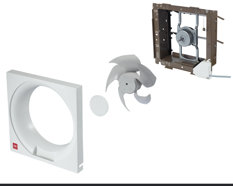 KDK - 15AAQ1 - WALL MOUNT EXHAUST FAN - 220V - مروحة شفط