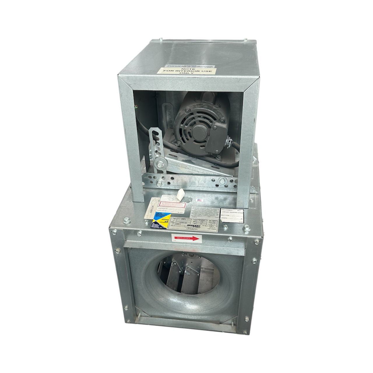 SQD1050 - 1/2HP - SQUARE IN-LINE CENTRIFUGAL FAN - 230/1/60Hz.