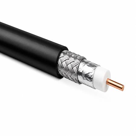 WP#841E, RG6, 95% Aluminum Braiding; Pure Copper; 100% Alum. Foil, Made in USA  -  RG6 كابل محوري بالنحاس الخالص صناعة امريكية